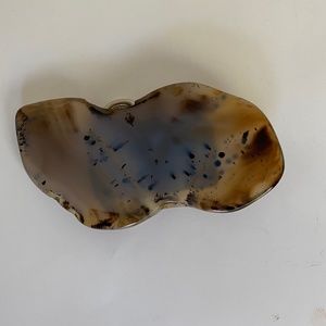 Polished Montana Agate Belt Buckle